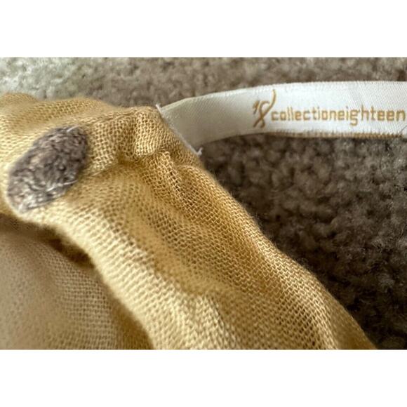 Collection Eighteen Infinity Brown Solid & Polka Dot Infinity Cowl Scarf - Picture 4 of 6